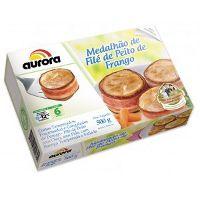 Medalhão de peito de frango Aurora 500g.