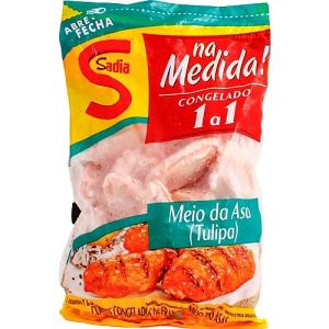 Meio da asa de frango aperitivo Sadia 1kg.