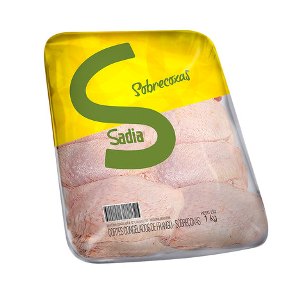 Sobrecoxa de frango congelado Sadia 1kg