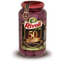 Azeitona preta com caroço Rivoli 500g.