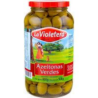 Azeitona verde vidro La Violetera 500g.